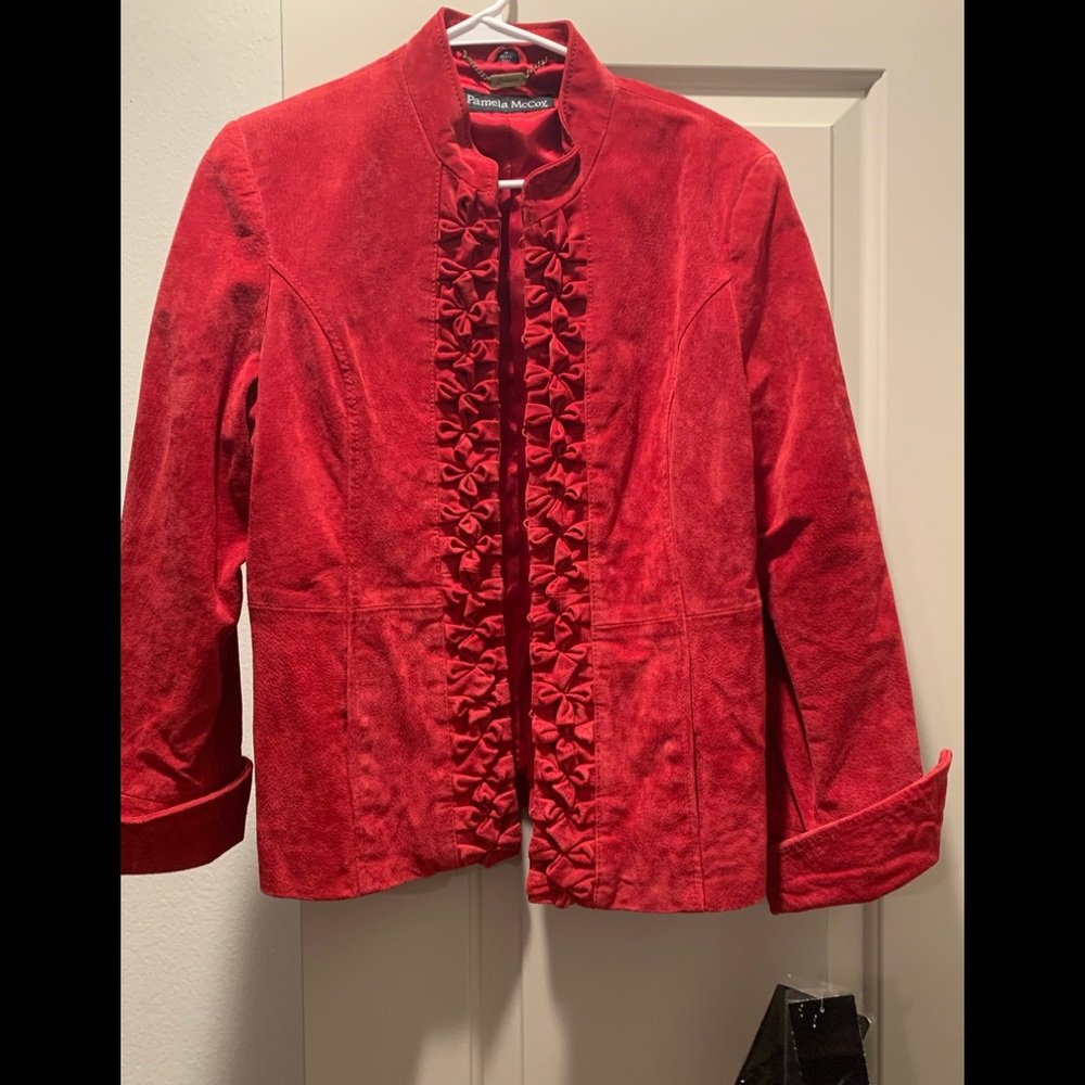 Pamela McCoy couture red blazer